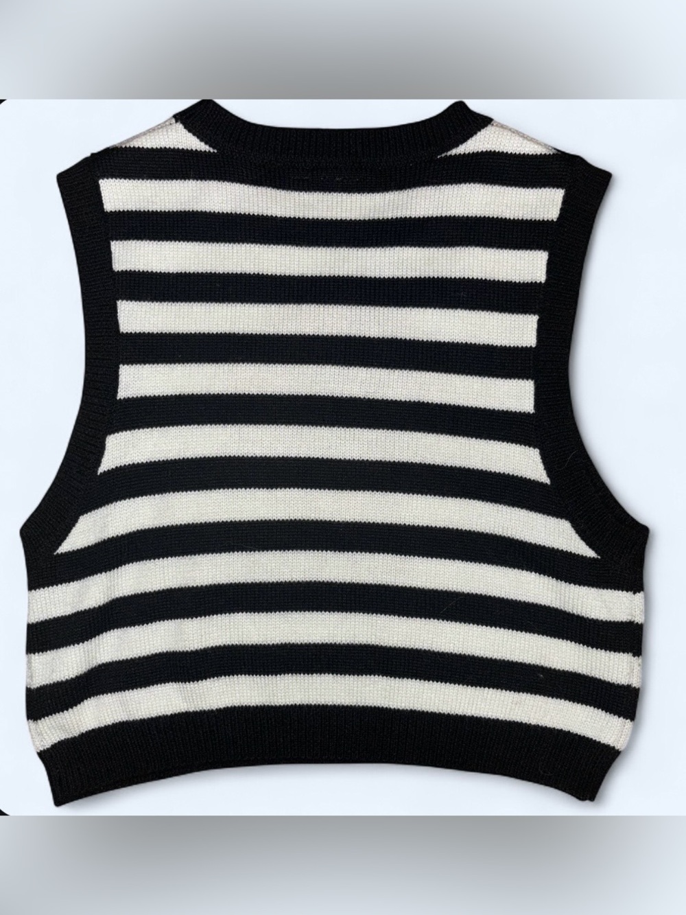 Paul Frank Striped Knit Sweater Vest - Size Large - Picture 2 of 5